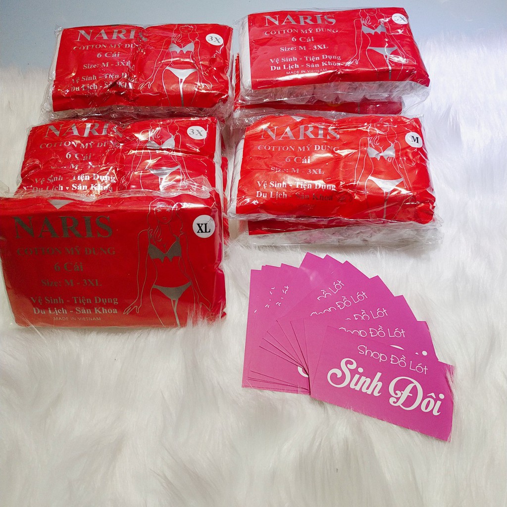 Combo 6 quần lót nữ cotton dùng 1 lần (quần giấy) cao cấp mềm mại thoáng mát đi du lịch, công tác size từ 45kg-70kg