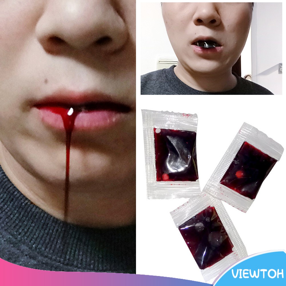 (Hàng Mới Về) Túi Máu Giả 3ml Hóa Trang Halloween