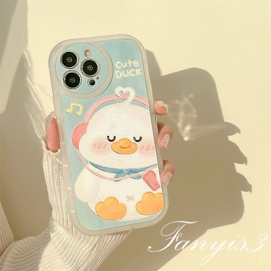 Ốp Điện Thoại Mềm Trong Suốt In Hình Vịt Hoạt Hình Cho iphone 15 14 13 12 11 pro max x xr xs max 8 7 6 6s plus se 2020