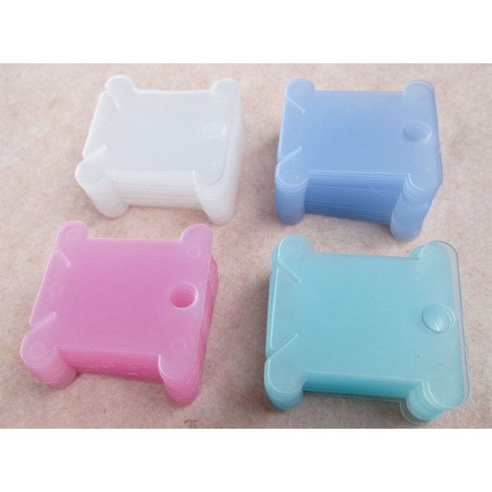 Bộ 10 Bảng Nhựa 5 Màu Hỗ Trợ Quấn Chỉ Thêu Chữ Thập