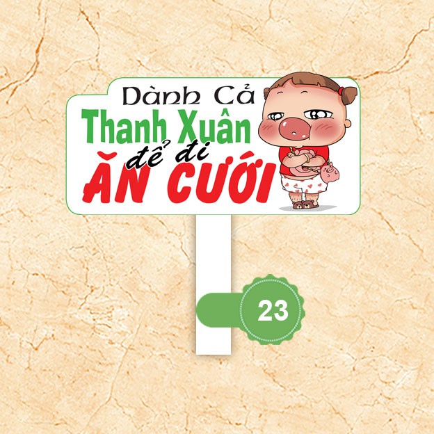 [Hashtag loại dày MS 21-40] Bảng hashtag chụp ảnh đám cưới