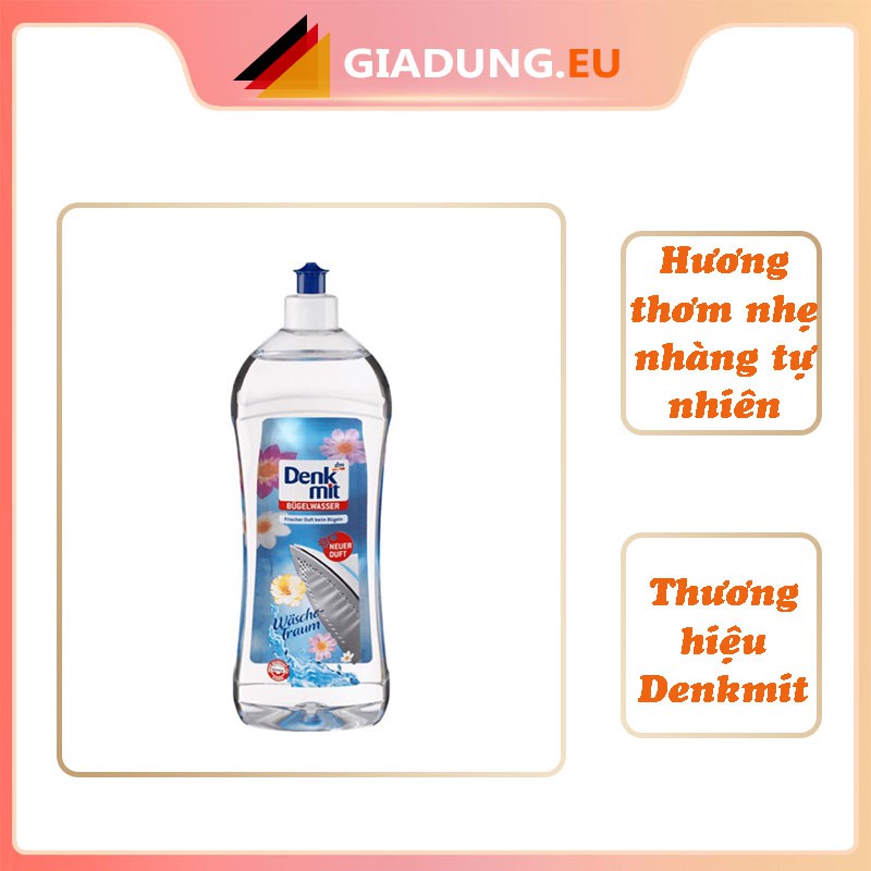 [Mã ELHA03 giảm 5% đơn 300K] Nước thơm là quần áo DENKMIT 1 lít - Nhập Đức