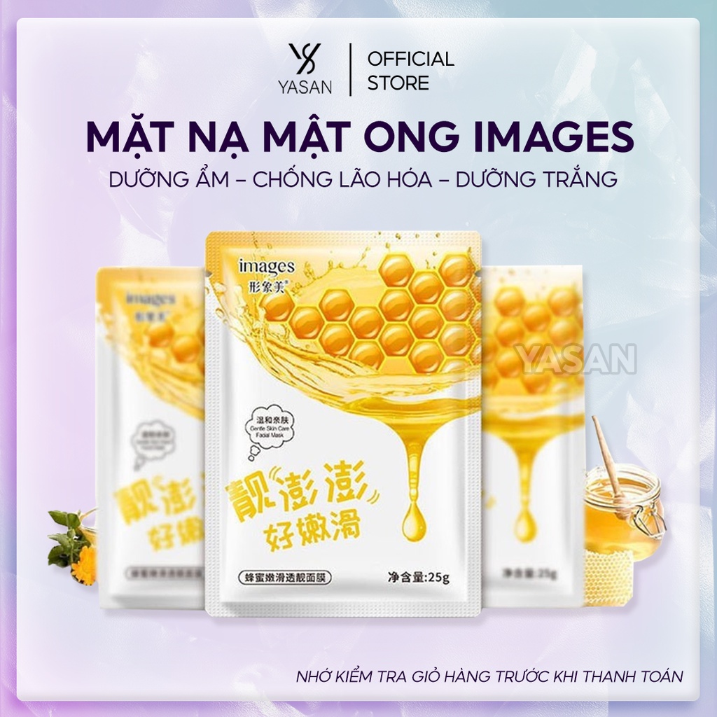 Mặt Nạ Giấy Dưỡng Ẩm Chống Lão Hóa Images Chiết Xuất Mật Ong Mask Nội Địa Trung Yasan