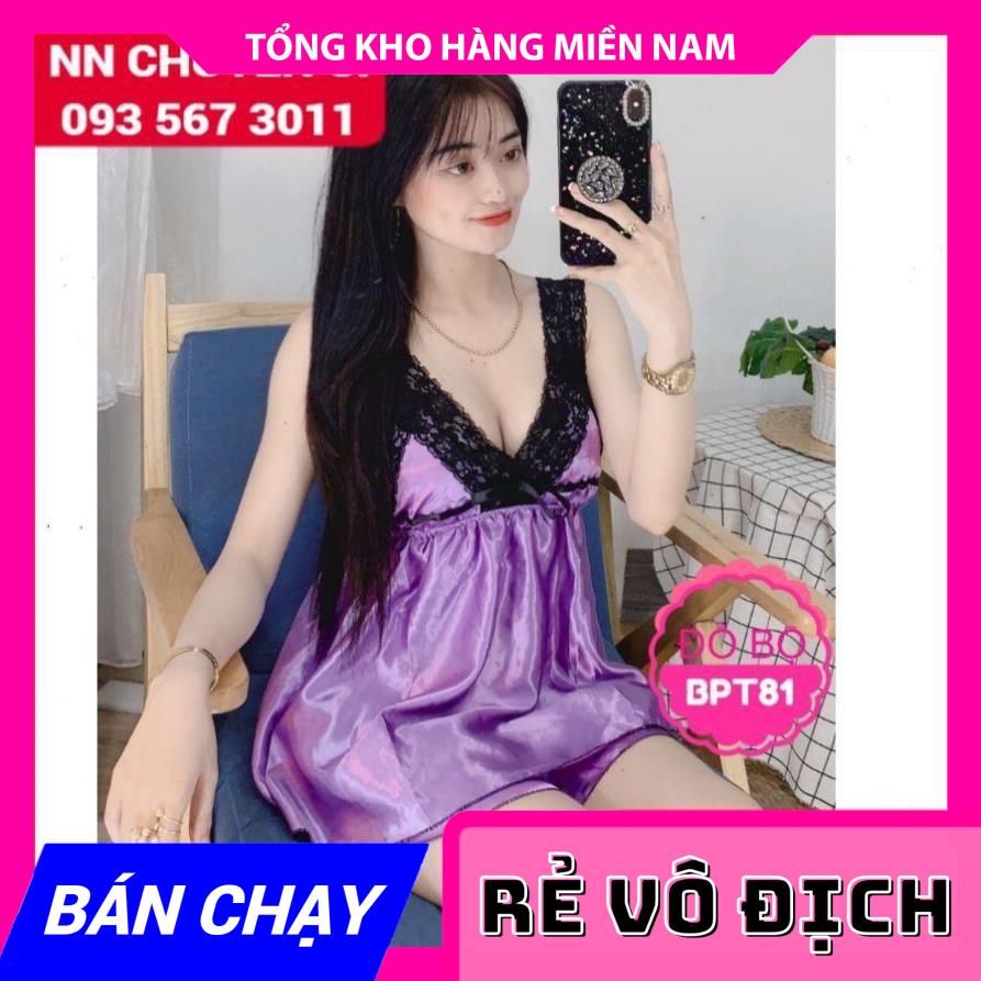 ĐỒ BỘ NGỦ ĐÙI PHỐI REN ⚡ẢNH THẬT CHỤP TẠI SHOP⚡ ĐỒ BỘ PHI BÓNG BPT81