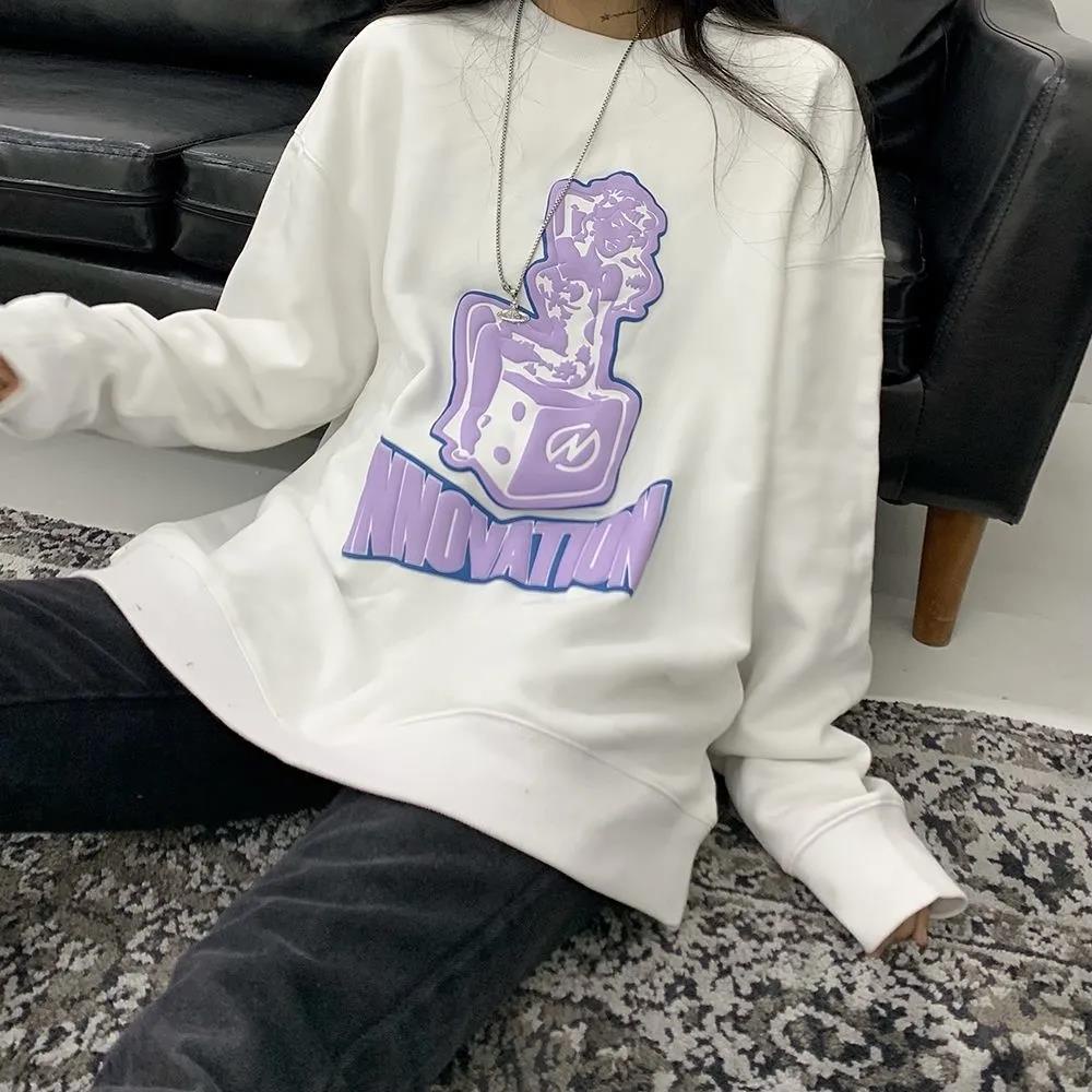 NRVP Áo Thun Nữ Dài Tay Cổ Tròn Thời Trang Hàn