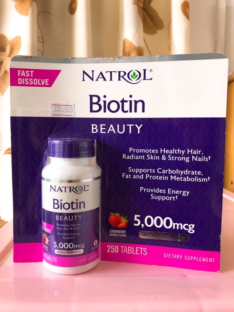 Viên Ngậm Hỗ Trợ Mọc tóc Biotin 5.000Mcg Fast Dissolve 250 Viên | BigBuy360 - bigbuy360.vn