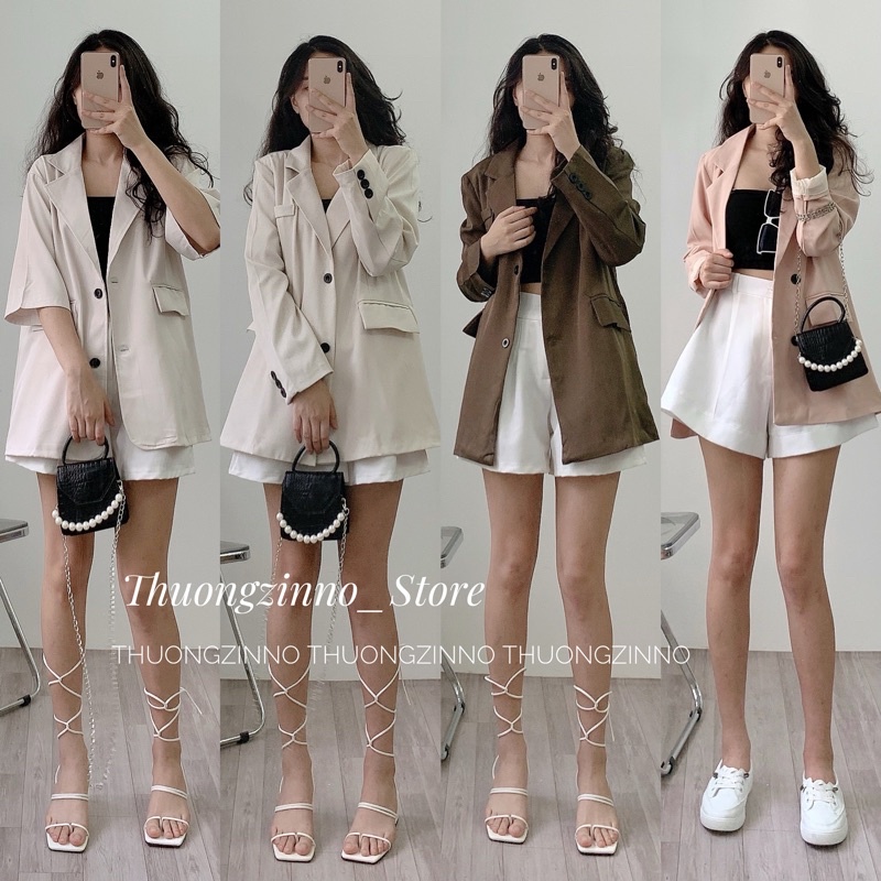 Áo blazer nữ YUNA cao cấp có nắp túi form rộng đứng form có đệm vai phong cách Hàn Quốc màu siêu hot, thời trang nữ YUNA | BigBuy360 - bigbuy360.vn
