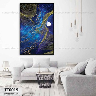 Tranh Canvas Biển Đêm Huyền Ảo-Fanciful Sea Life | MS TT0019