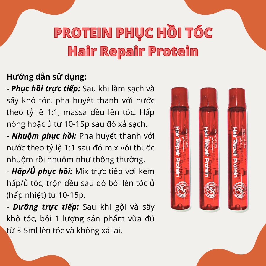 PROTEIN Phục Hồi Tóc Hư Nát Hair Repair Protein | Kireihair, Kirei Hair