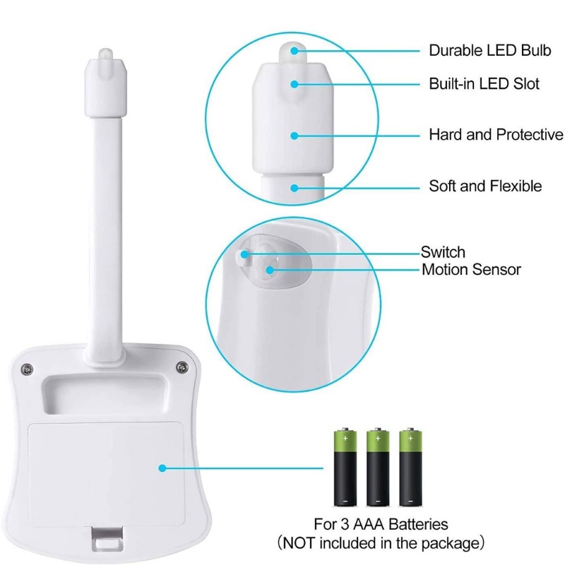 Đèn Led Cảm Ứng Gắn Nắp Bồn Cầu