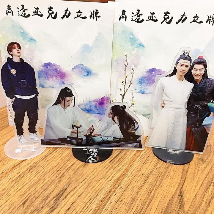 Standee Trần Tình Lệnh Tiêu Chiến Vương Nhất Bác Ma Đạo Tổ Sư mô hình trưng bày để bàn Lam Vong Cơ Ngụy Vô Tiện