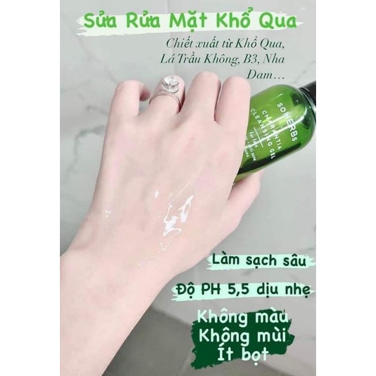 [ GIÁ GỐC ] SỮA RỬA MẶT KHỔ QUA SOHERBS 80ML