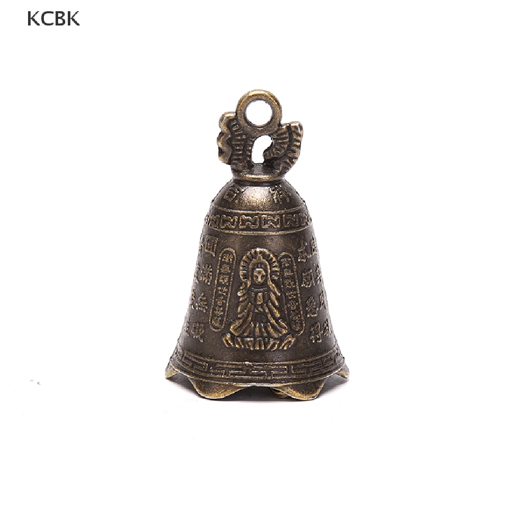KC Chinese Mini Sculpture Pray Guanyin Buddha Bell DIY Wind chime Pendant Decor BK