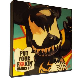 Tranh treo tường phim MARVEL Venom Bearbrick, kèm khung gỗ, Tranh Canvas decor phòng ngủ, phòng làm việc