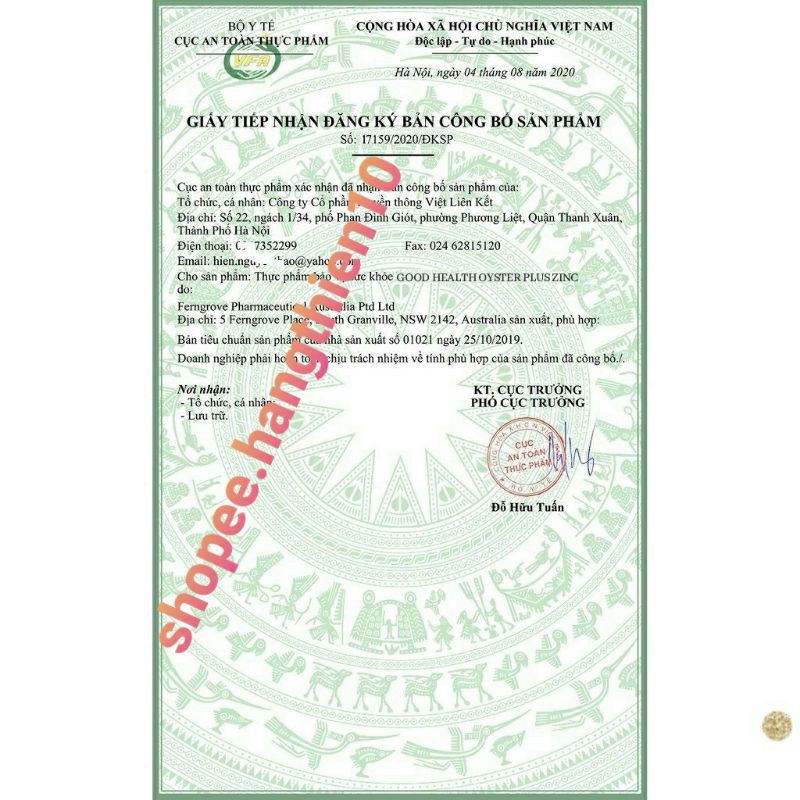 (Bill Úc) Tinh chất hàu Good Health  Oyster Plus zinc_60 viên | BigBuy360 - bigbuy360.vn