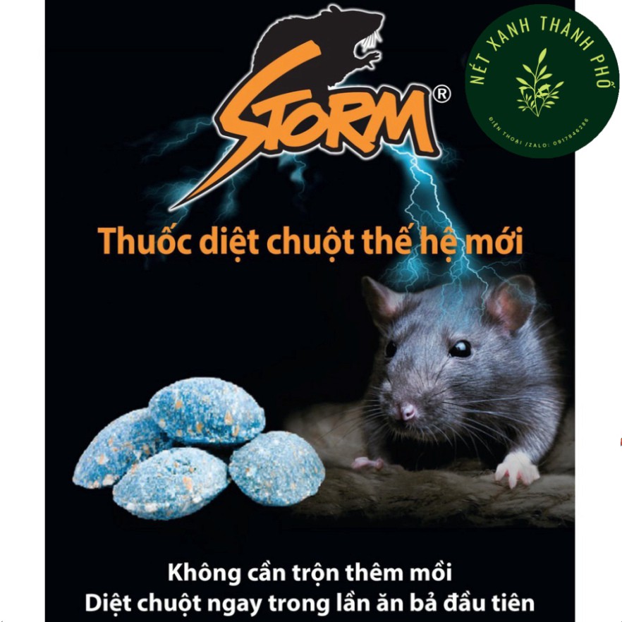 Thuốc Diệt Chuột STORM (20 viên) (Mẫu Thế Hệ Mới) - Thuốc Chuột Storm