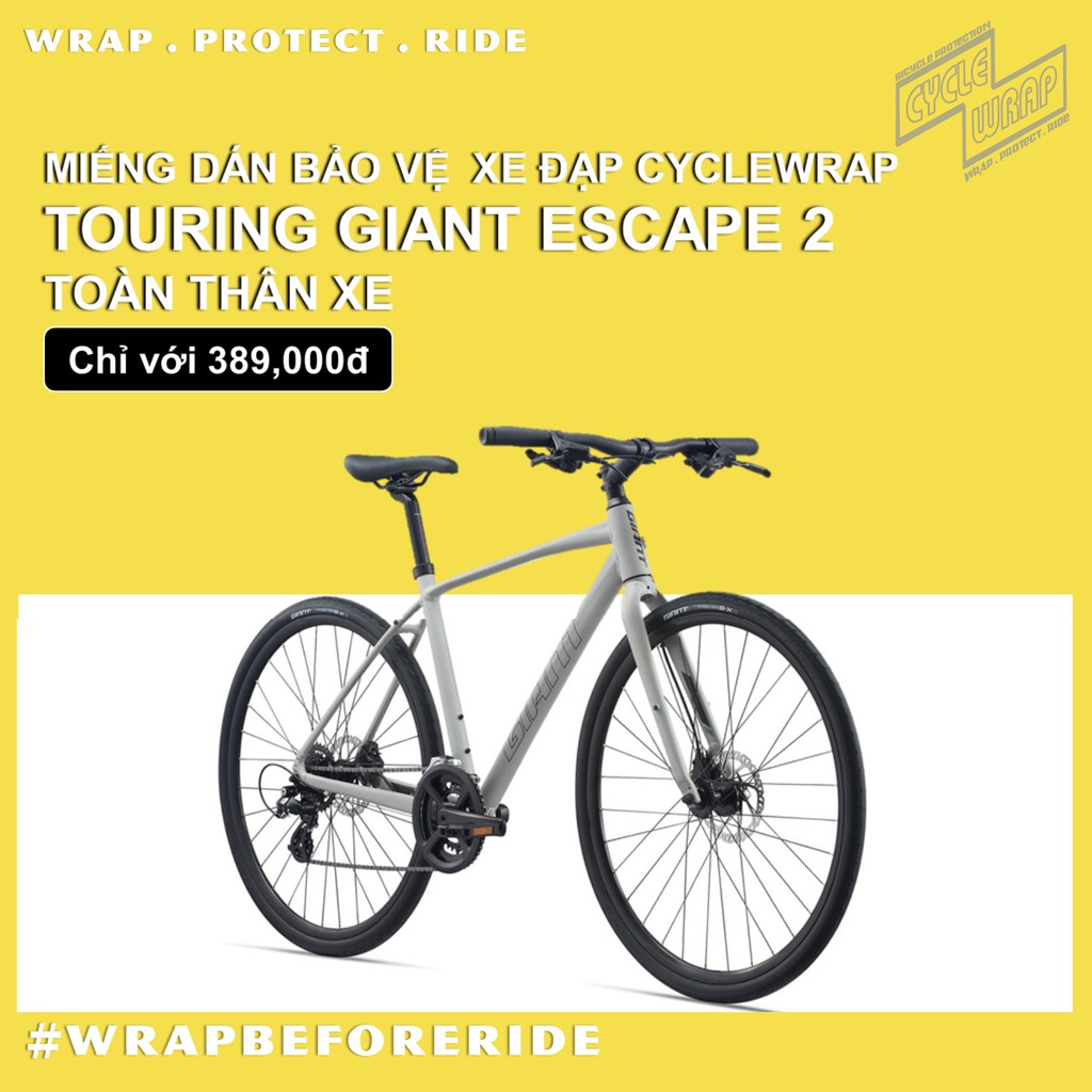 MIẾNG DÁN BẢO VỆ XE ĐẠP GIANT ESCAPE 2 700c - 2021 CYCLEWRAP