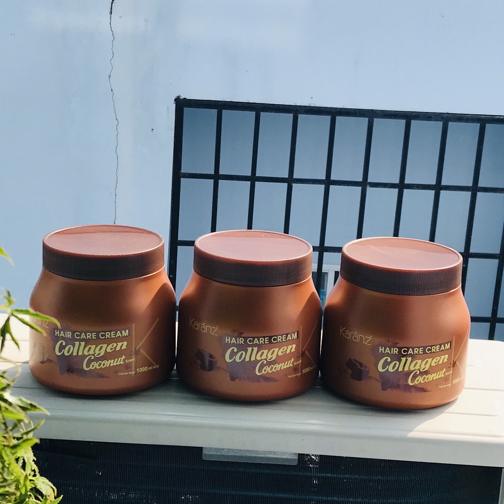 Kem Hấp Ủ Dừa Karanz Collagen Coconut Avocado 1000ml. Phục Hồi Tóc, Giúp Tóc Siêu Mềm Mượt Hàng Chính Hãng NAMI