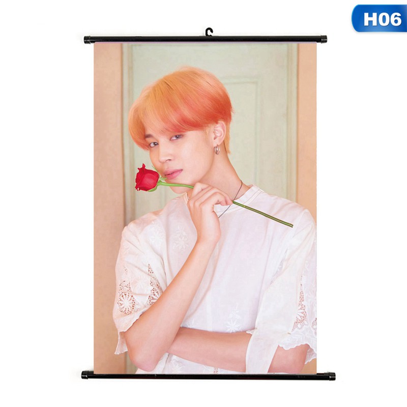 Poster treo tường hình thành viên nhóm nhạc BTS Jimin V Suga Jungkook