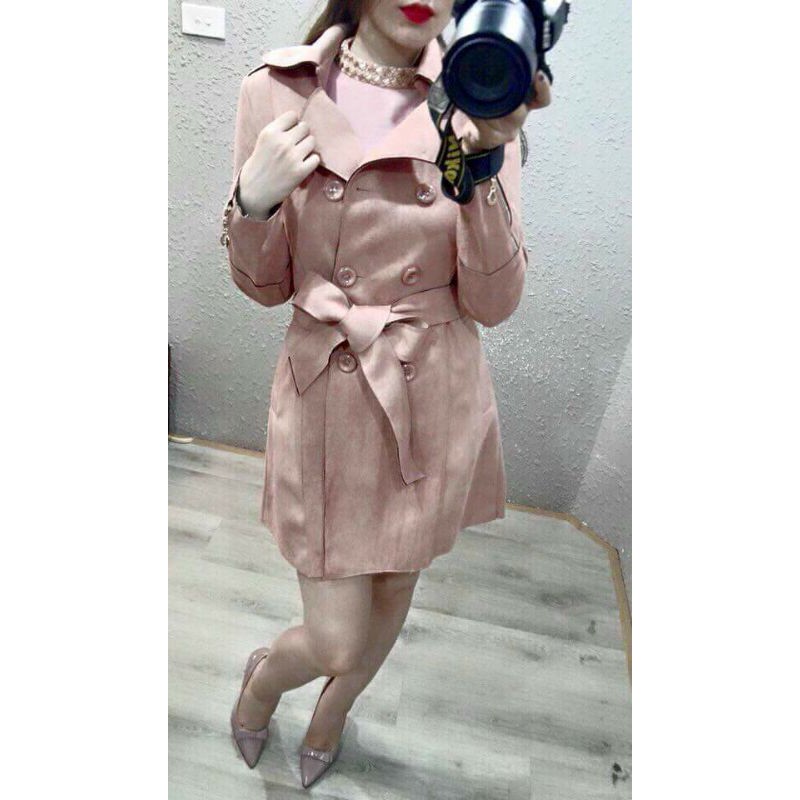 áo da lộn hàng một lớp