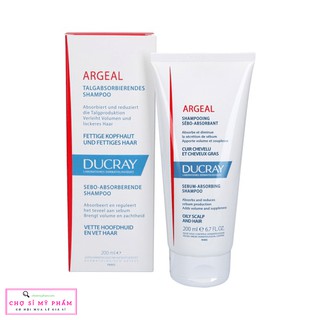 Dầu Gội Đầu Dạng Kem Kiểm Soát Nhờn Argeal Sebum-absorbing Treatment Shampoo Ducray 200 ml