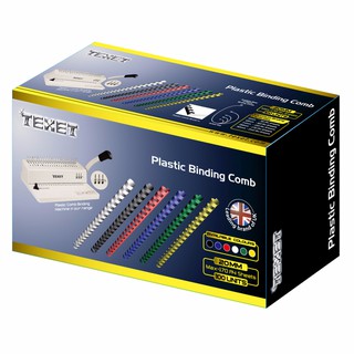 Hộp 100 gáy lò xo nhựa 20mm chính hãng TEXET model SP20 (nhắn shop khi đặt hàng để đặt màu)