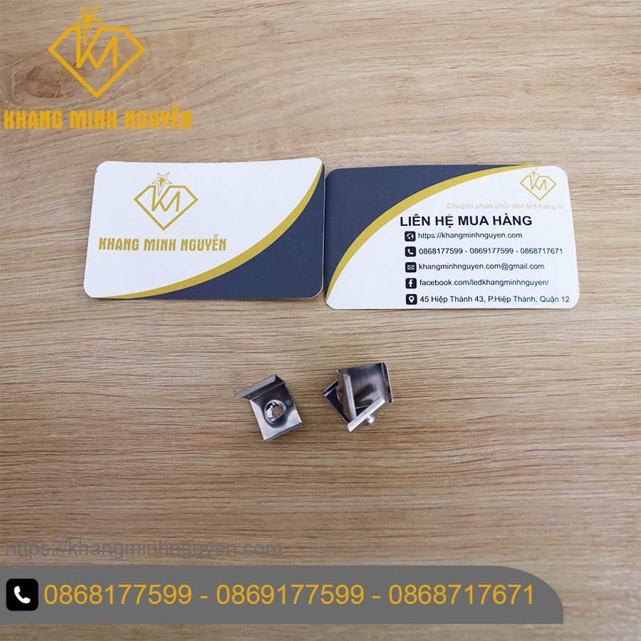 Đầu bịt nhựa và pát sắt cho thanh nhôm định hình đèn led chữ T 508 lắp âm, chữ U 509 lắp nổi, chữ V 601 lắp góc nổi