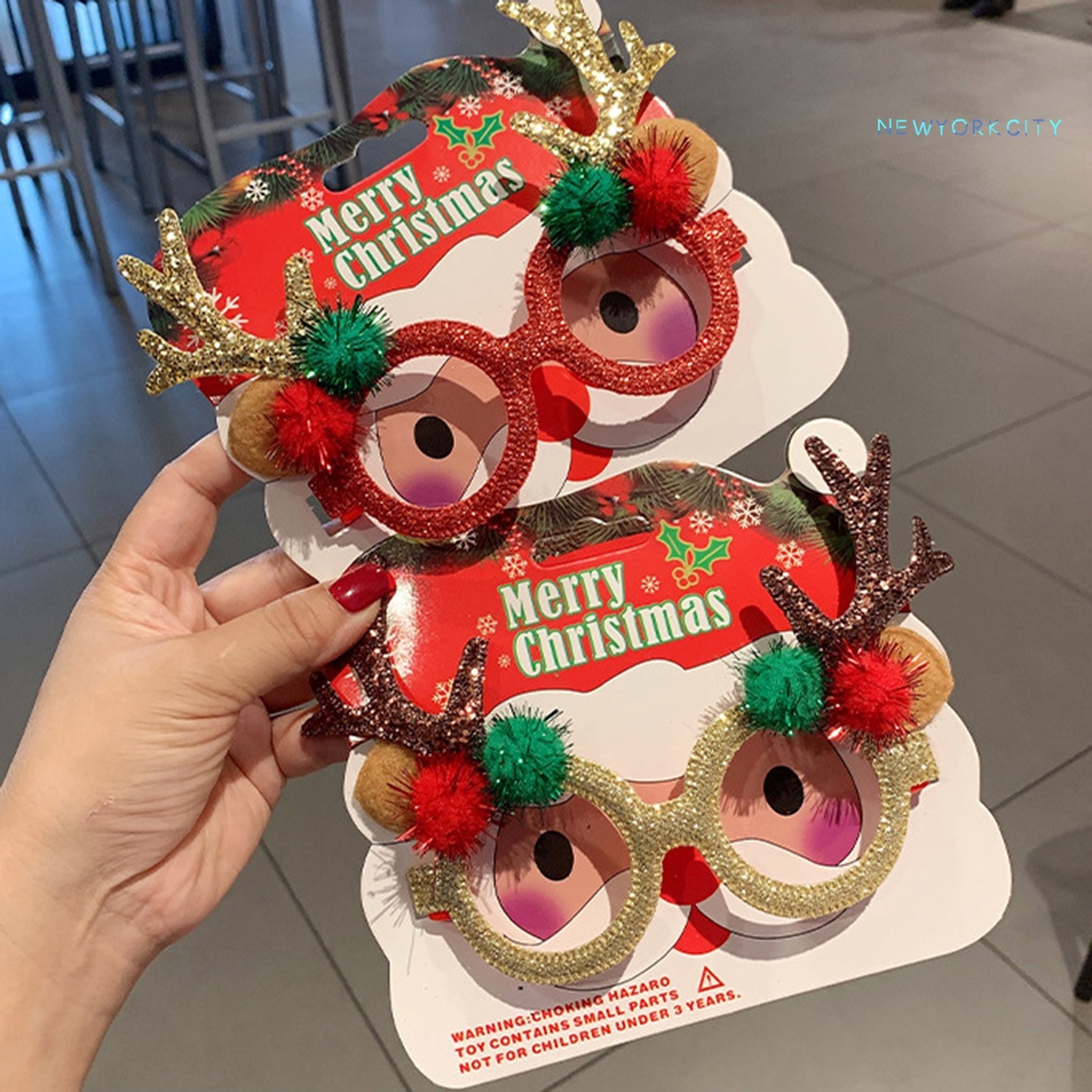 Ny-kính Mắt Kính Bắt Mắt Bằng Nhựa Trang Trí Giáng Sinh Tinh Tế Thực Tế