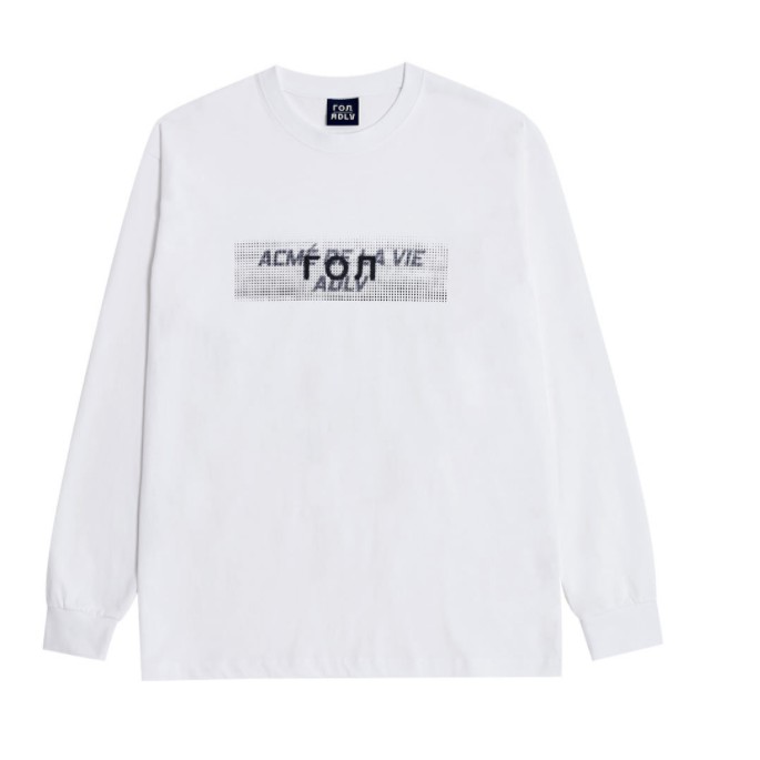 Áo Thun Dài Tay LOG X ADLV DOCKING LONG SLEEVE T-SHIRT WHITE