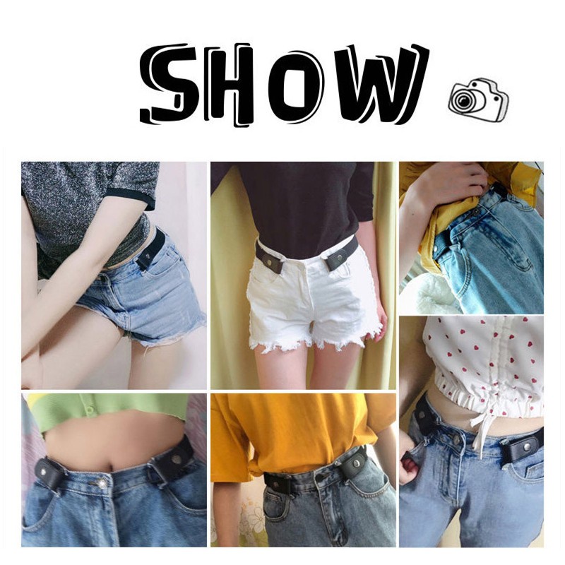 Thắt Lưng Co Giãn Không Khóa Thời Trang Cho Nam Nữ