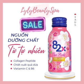 82x the pink collagen 1 chai nhật bản collagen peptide siêu nhỏ