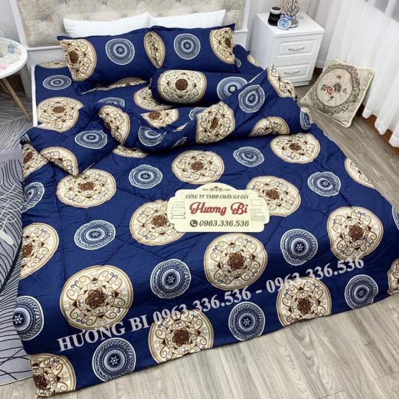 Bộ 5 món chăn phao trần bông dày dặn giá sỉ cực kì uy tín,cam kết