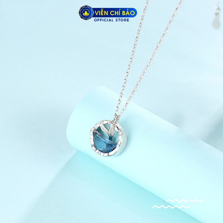 Dây chuyền nữ charm họa tiết đuôi cá xanh dương phong cách Ulzzang Unisex chất liệu bạc S925 Viễn Chí Bảo D400121