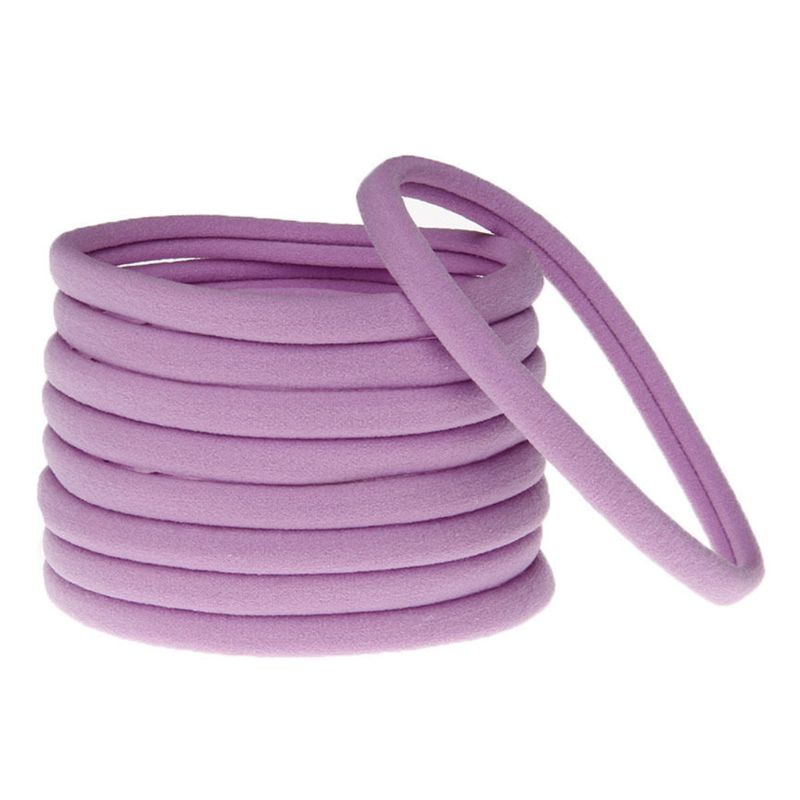 Băng Đô Cài Tóc Co Giãn Màu Kẹo Trơn Xinh Xắn Cho Bé Gái