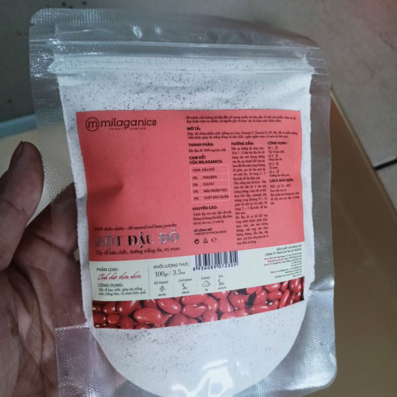 Bột đậu đỏ đắp mặt nạ bổ sung vitamin c và chống ô xi hoá