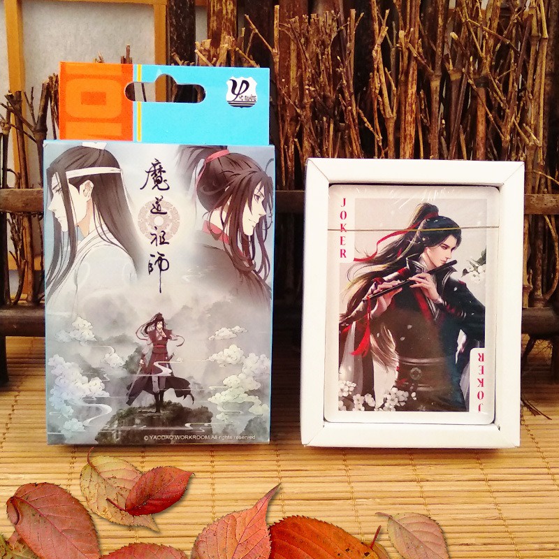 Bộ bài tú lơ khơ Ma Đạo Tổ Sư Trần Tình Lệnh 54 ảnh khác nhau in hình anime manga