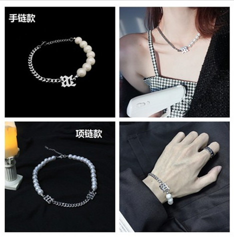 Vòng Tay Hợp Kim Đính Ngọc Trai Giả Xinh Xắn