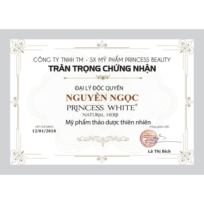 SERUM 3in1 SIÊU DƯỠNG CHỐNG LẴO HÓA PRINCESS WHITE CHÍNH H