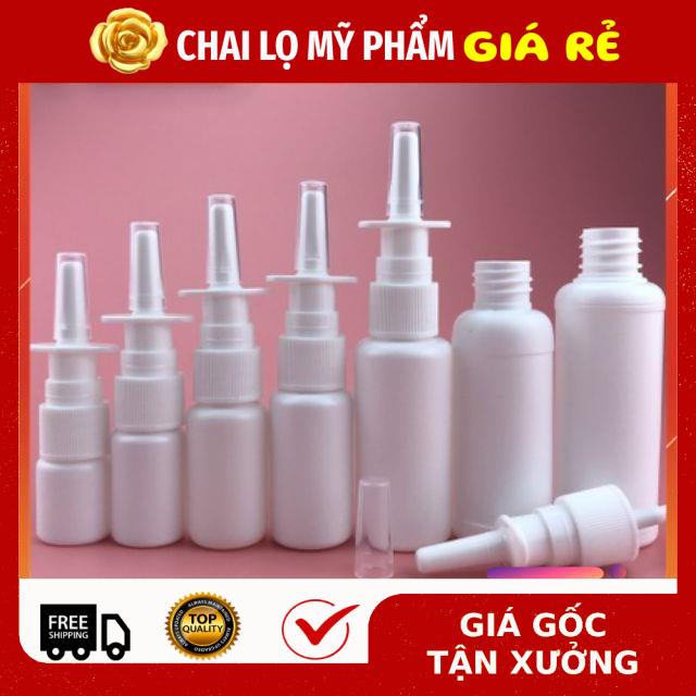 [RẺ VÔ ĐỊCH] Chai nhựa xịt mũi 10ml, 20ml chiết dung dịch, phụ kiện du lịch