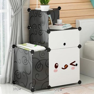 TỦ NHỰA GHÉP ĐẦU GIƯỜNG ĐA NĂNG 4 NGĂN.