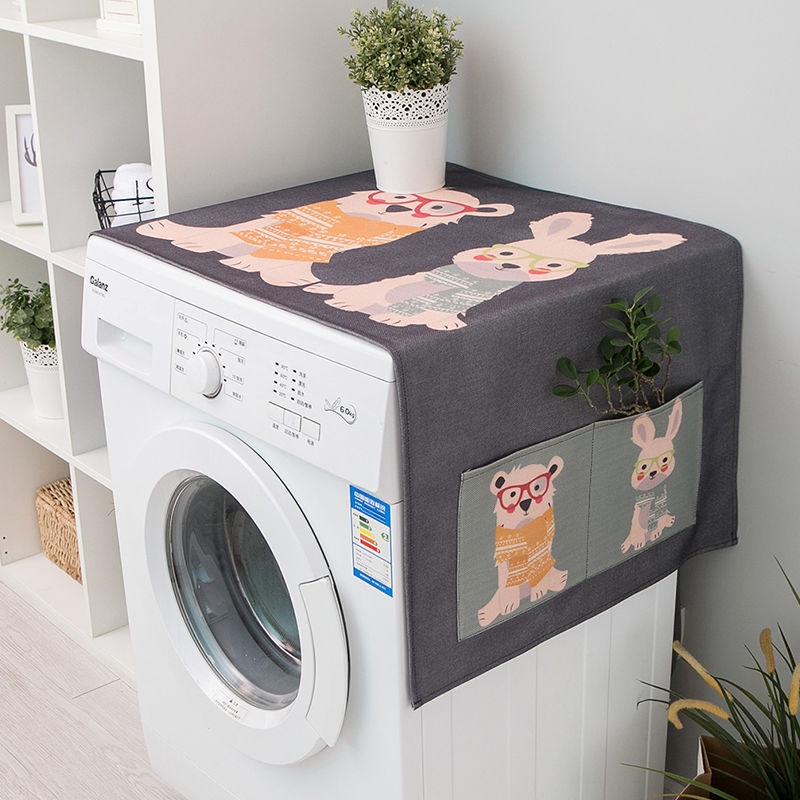 Tấm Vải Bọc Máy Giặt Hai Cửa Chống Bụi Chống Nước Che Phủ Toàn Diện Phổ Biến