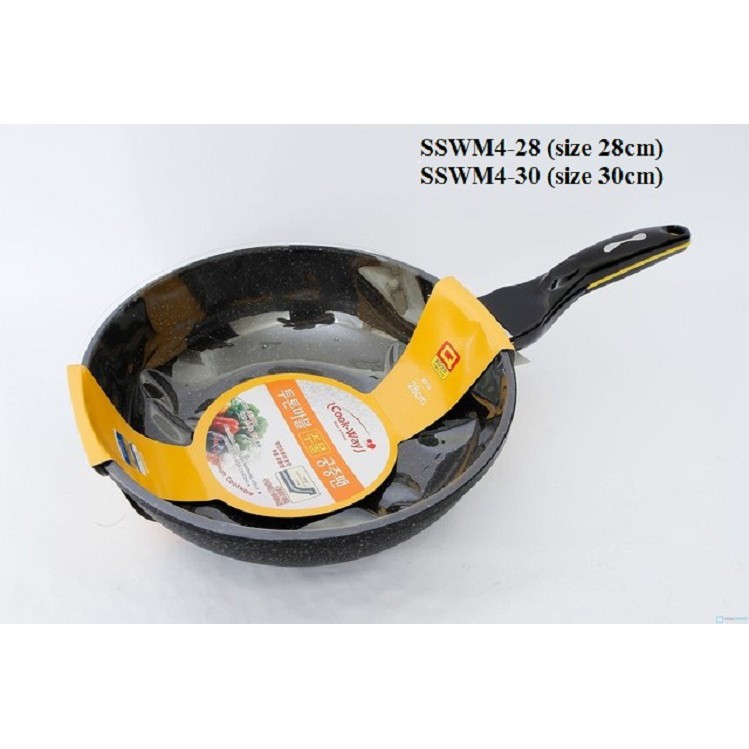 Chảo chống dính siêu bền đá sâu CookWay Hàn Quốc SSWM4-28/30/32, SSWIH4-30(từ)