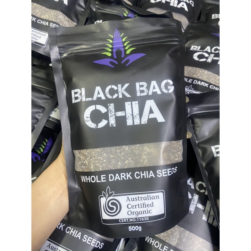 Hạt Chia Đen Úc Black Bag Túi 500Gr