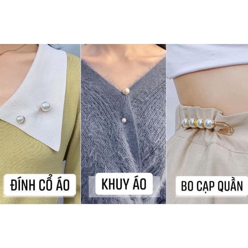 Set 7 Khuy Cài Áo  thời dáng đáng yêu xinh xắn cho nữ Phong Cách Hàn Quốc
