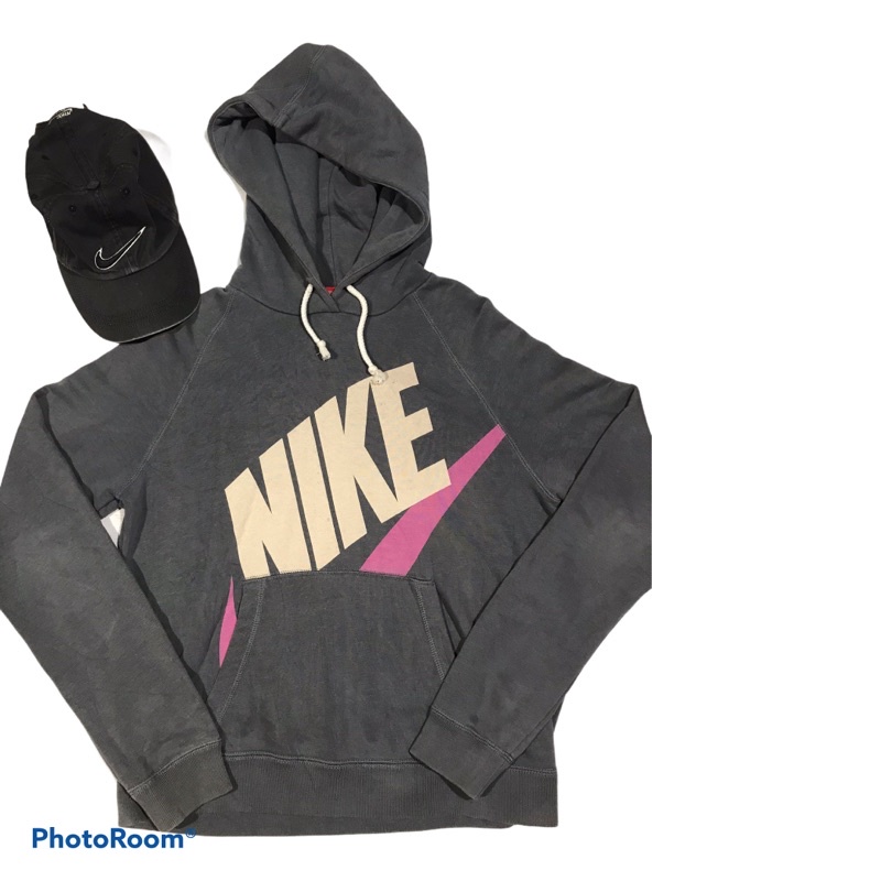 Áo khoác Hoodie Nike màu Xám big logo Size L( 57x50)