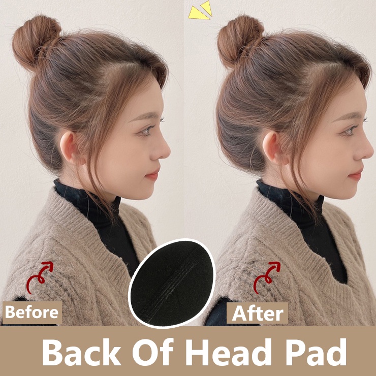 Set 6 Đệm Xốp Tự Nhiên Lót Tóc Tạo Kiểu Thoáng Khí Cho Nữ