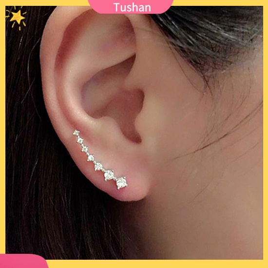 Khuyên tai nữ đính ngọc thời trang