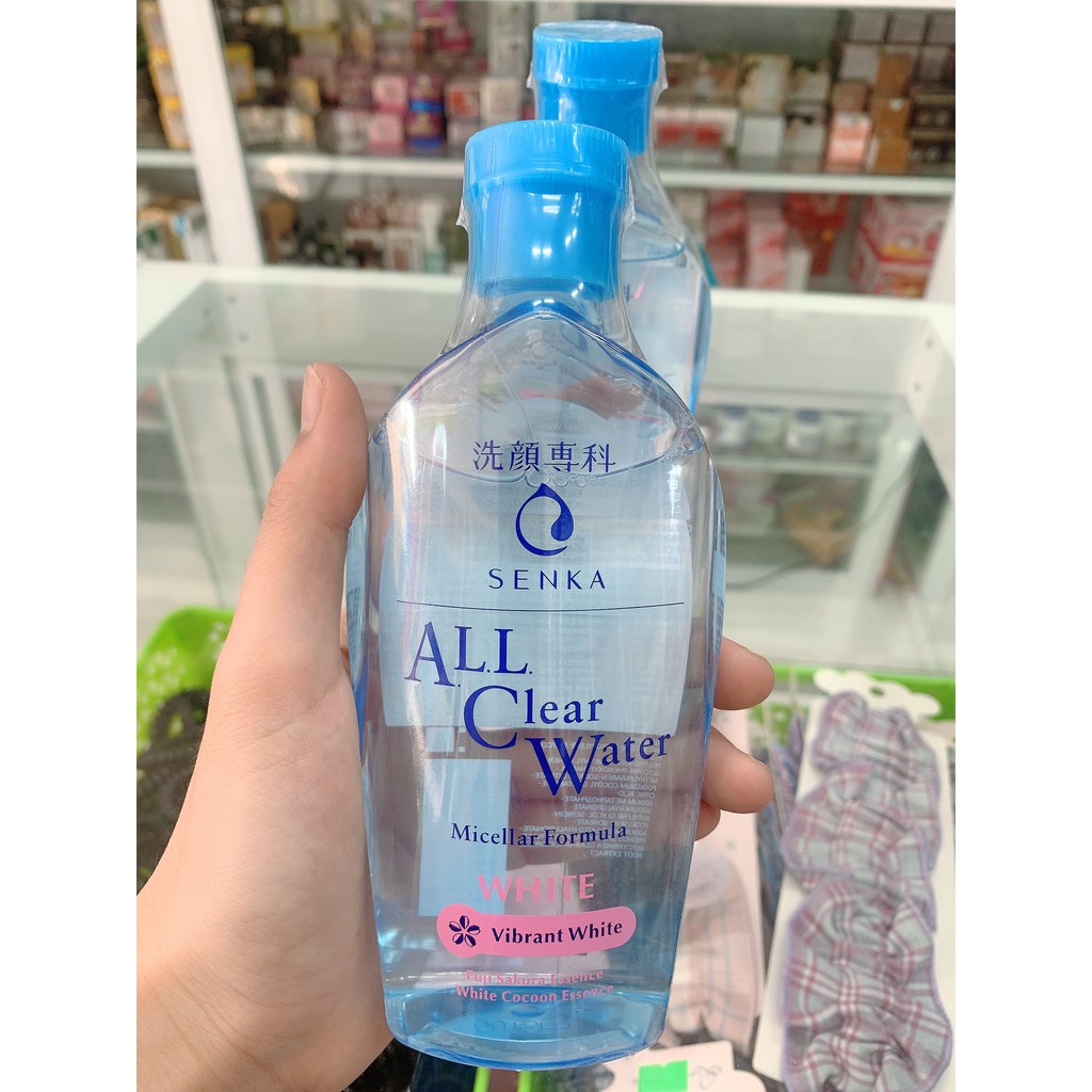 Nước tẩy trang dưỡng trắng Senka All Clear Water Micellar Formula White 230ml