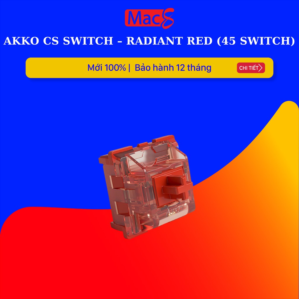 [Mã SKAMSALE03 giảm 10% đơn 200k] Bộ switch dành cho bàn phím cơ AKKO CS switch – Radiant Red (45 switch)