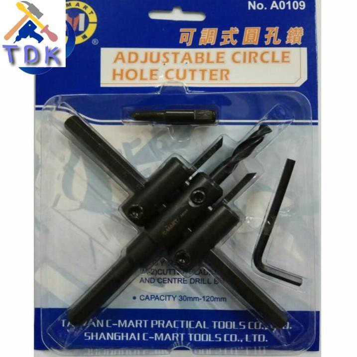 Bộ khoét thạch cao C-MART A0109 30mm-120mm